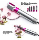 Escova Secador de Cabelo 5 em 1 Multifuncional 110v Pink/PRATA
