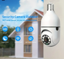 KIT 2 Câmera Lâmpada de Segurança Vigilância IP Wi-Fi 360° Visão Noturna FullHD Bivolt