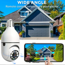 KIT 2 Câmera Lâmpada de Segurança Vigilância IP Wi-Fi 360° Visão Noturna FullHD Bivolt