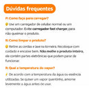 ESCOVA VAPOR MULTIUSO MASSAGEADOR PELE REMOVEDOR PELOS PET ROUPAS VAPORIZADA LIMPEZA HIGIENIZADORA MINI PORTATIL RECARREGAVEL