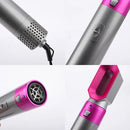 Escova Secador de Cabelo 5 em 1 Multifuncional 110v Pink/PRATA
