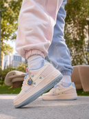 Tenis Miu Miu London Dourado-Azul Replica Luxo Premium