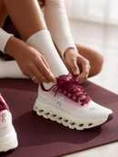 Tenis On Running Branco e Vinho - Replica Luxo Premium