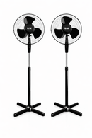 Kit 2 Ventiladores Bak 45W Coluna Silencioso